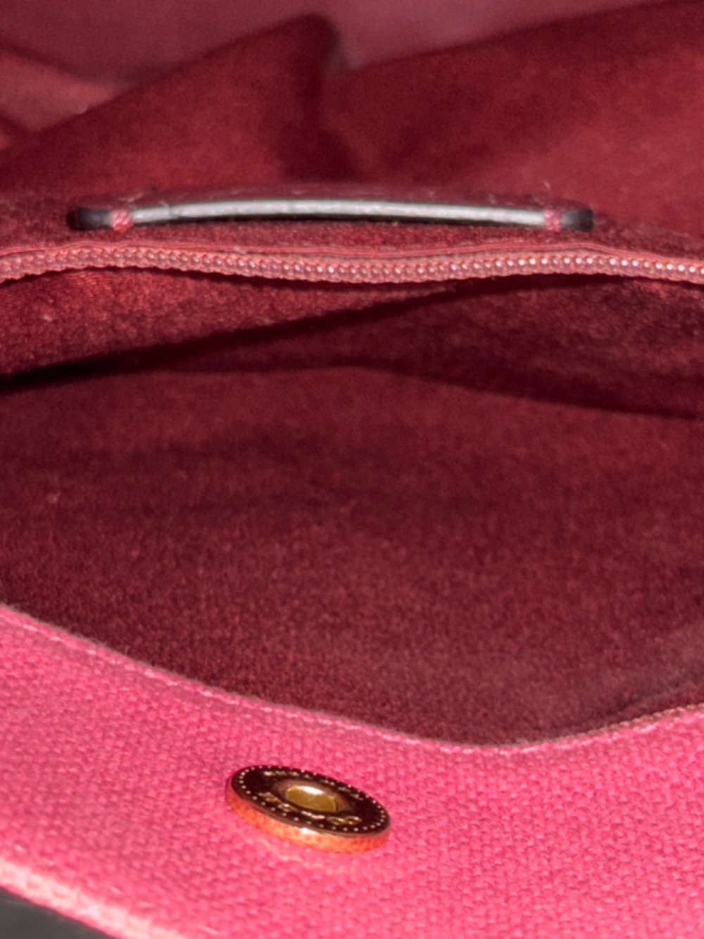Coach Extra Large PINK Canvas Tote (Style F73195) - Picture 7 of 8